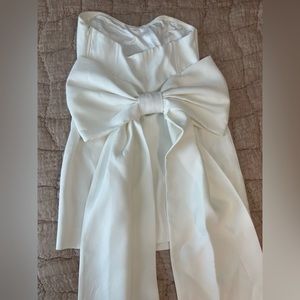 Meshki Meredith Strapless Bow Mini Dress - size M